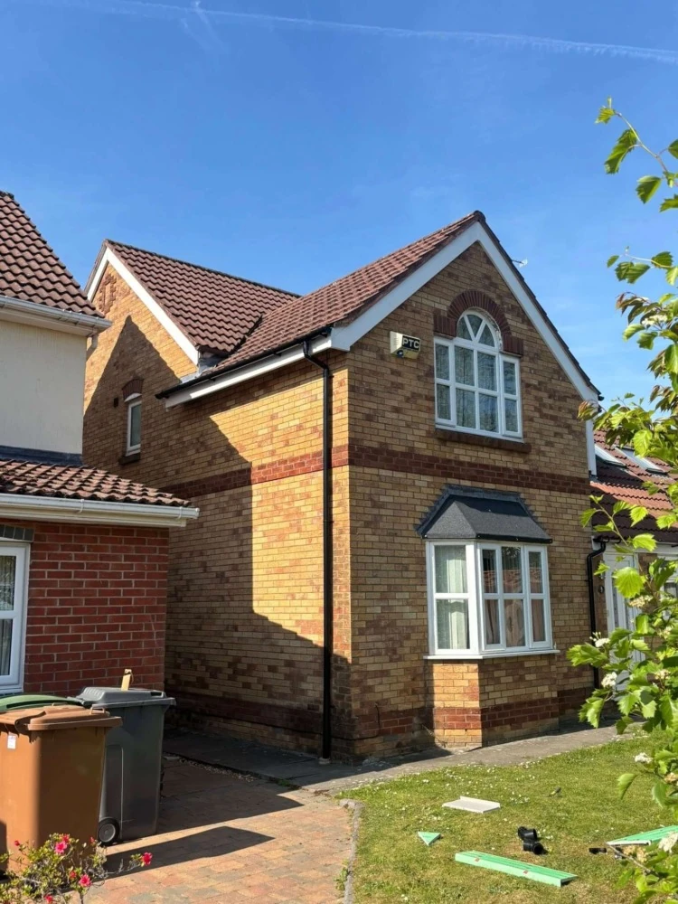 Roofing repair project in Newcastle