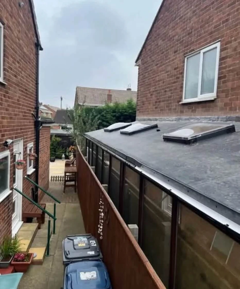Roofing work on a Newcastle home