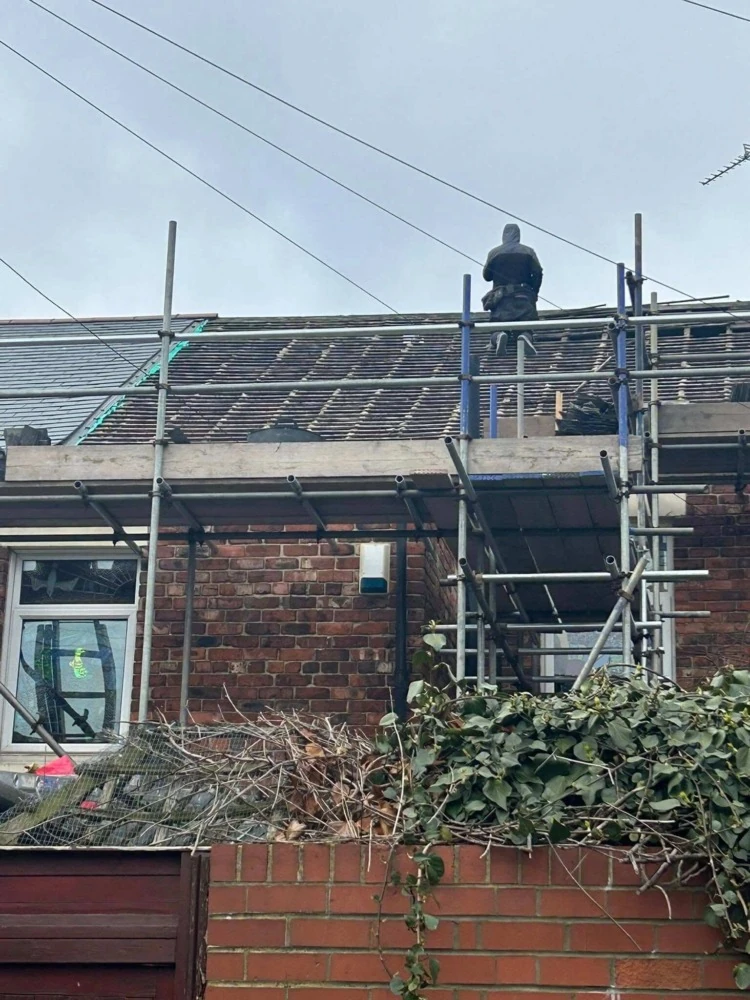 Roof tiling detail on a Newcastle property