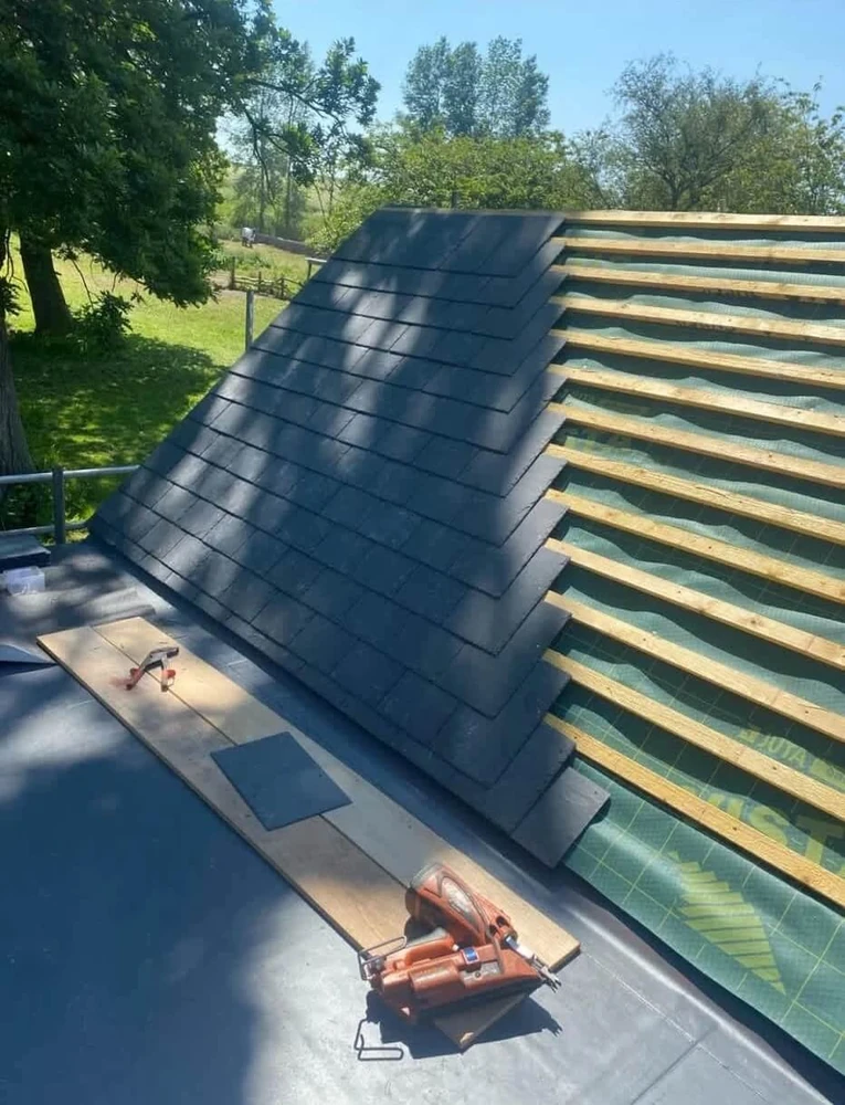 Completed roof refurbishment in Newcastle