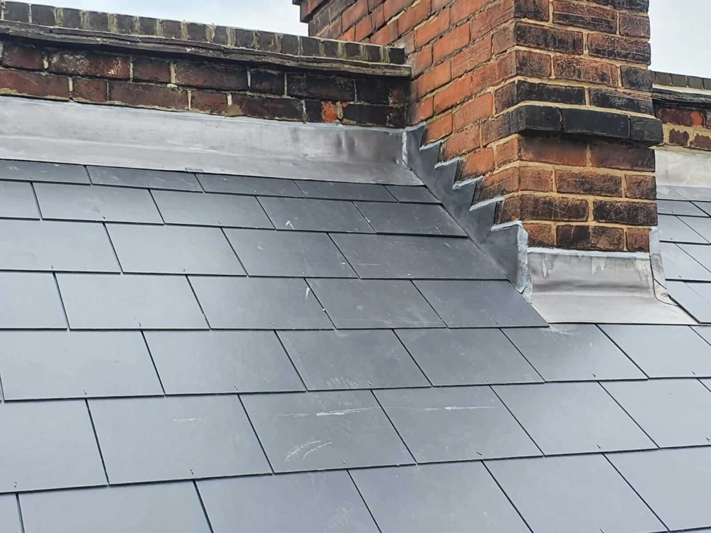 Leadwork flashing detail on a Newcastle roof