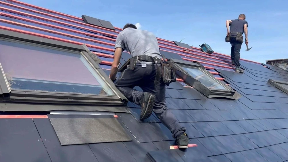 Completed roof renovation in Newcastle